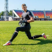 Gamepatch Padded Goalkeeper Compression 3/4 Tights (26) - Topatut maalivahdin 3/4 Osaa Kompressiohousut - Musta